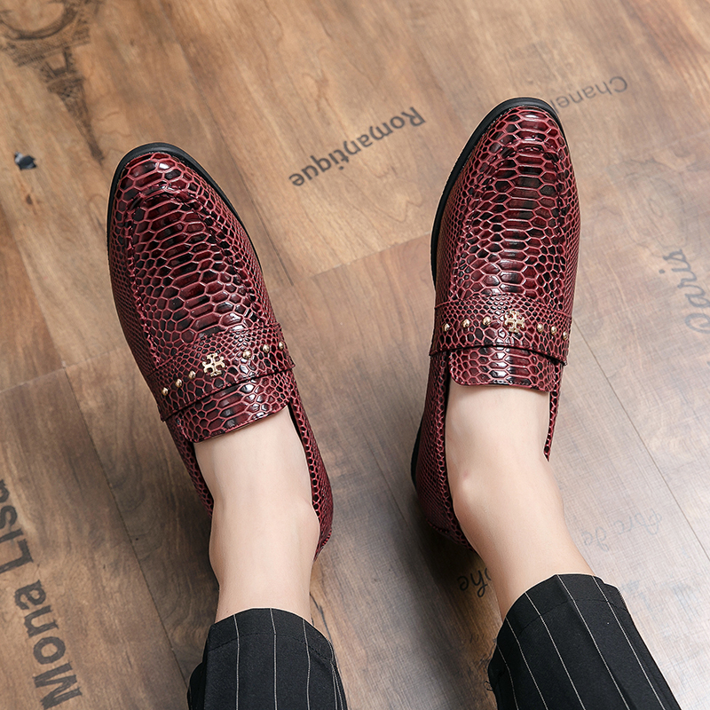 Giày Lười Bằng Da Thoải Mái Chất Lượng Cao Phong Cách Hàn Quốc Cho Nam