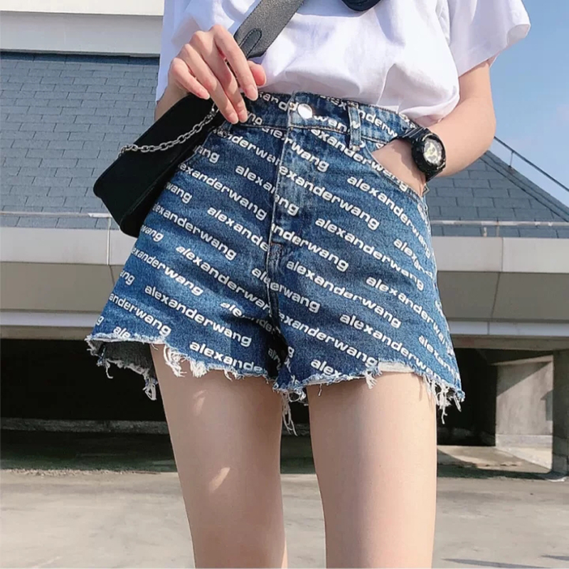 Quần Short DENIM Có LOGO Mới AW 2023