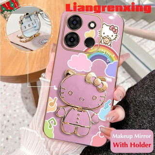 ốp lưng Ốp Điện Thoại silicone Mềm Chống Sốc In Hình Hello Kitty Cho infinix smart 7 2022 7 2022 DDXKT01 viền vuông cute
