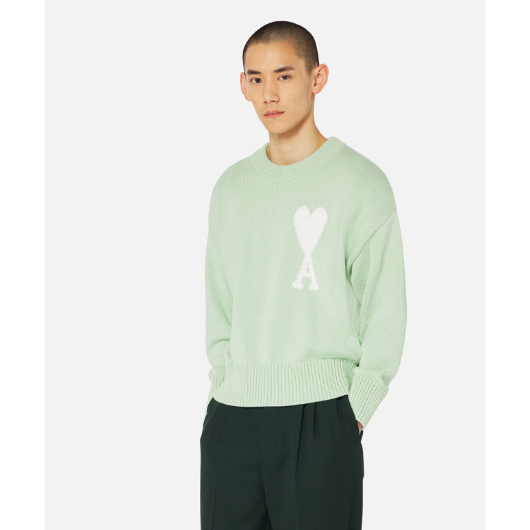 Áo Sweater Dệt Kim Cổ Tròn Họa Tiết Trái Tim Màu Macaron Thời Trang Xuân Hè Phong Cách Mới Cho Nam Và