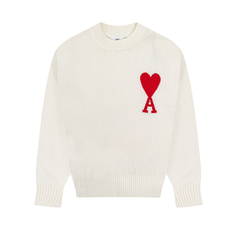 Áo Sweater Dệt Kim Cổ Tròn Họa Tiết Trái Tim Màu Macaron Thời Trang Xuân Hè Phong Cách Mới Cho Nam Và