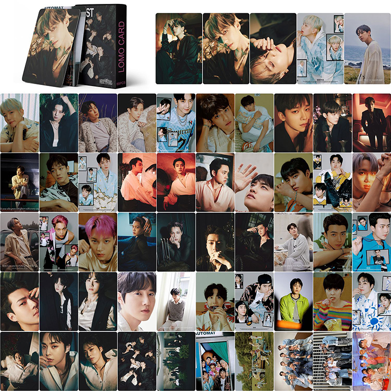 EXO Card Set 54 Tấm Thẻ Ảnh EXIST CREAM SODA Kpop Lomo Card Hình Nhóm Nhạc