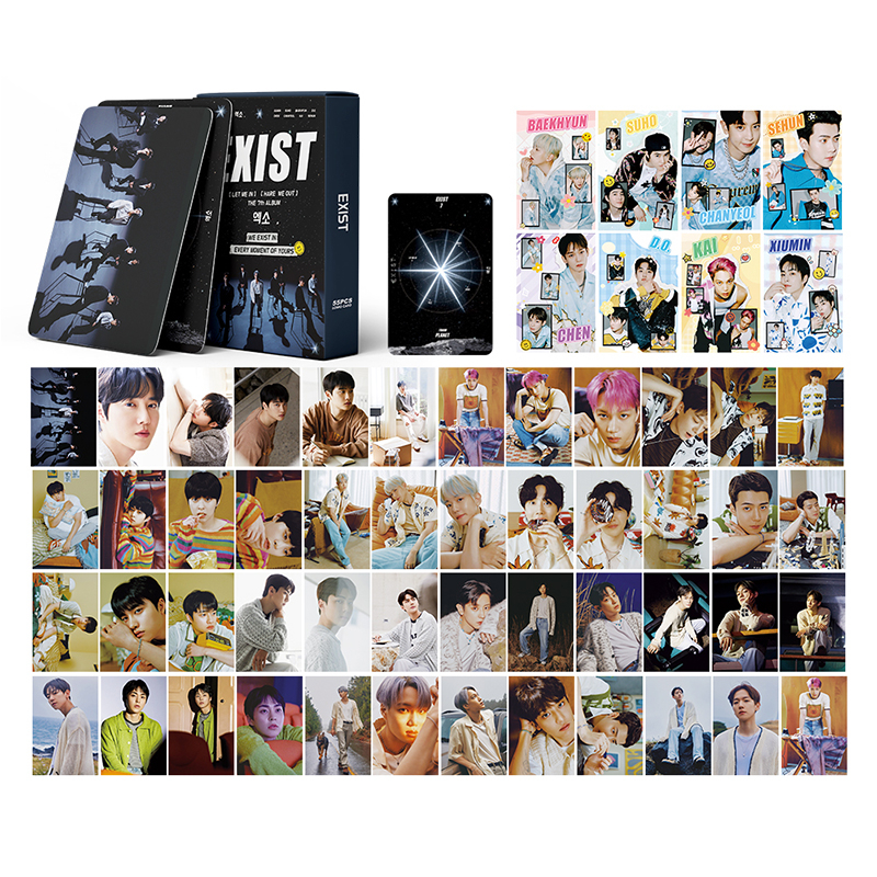 EXO Card Set 54 Tấm Thẻ Ảnh EXIST CREAM SODA Kpop Lomo Card Hình Nhóm Nhạc