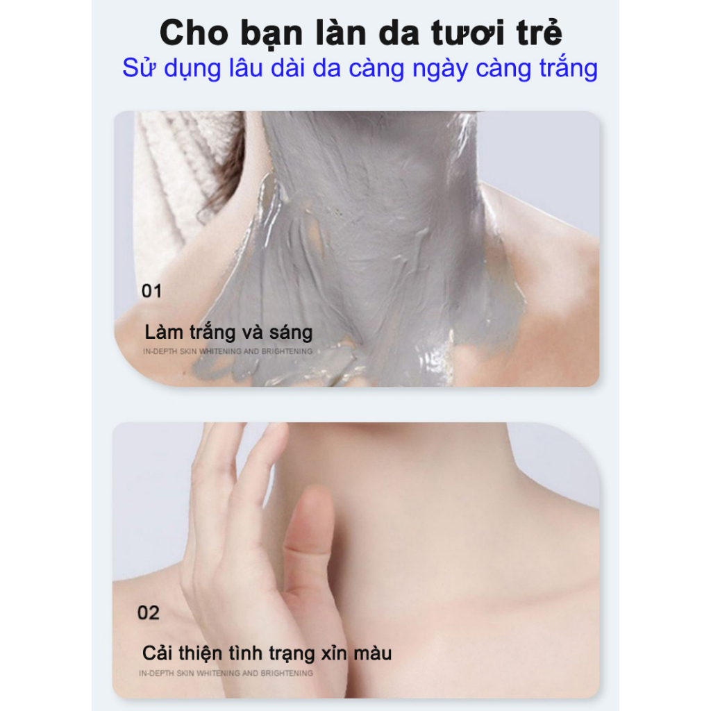Gel Tắm Bùn Biển Sâu Tẩy Tế Bào Chết Làm Trắng Da Dưỡng Ẩm Lâu Trôi 300ml