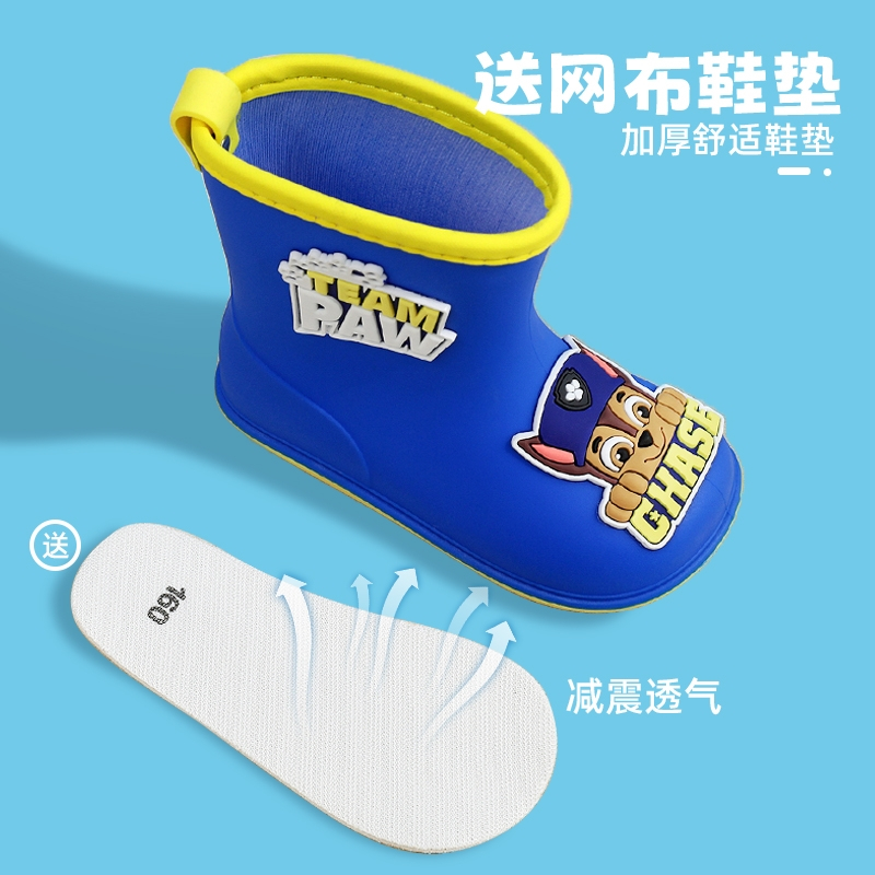 Ủng Đi Mưa Chống Trượt Chống Thấm Nước Họa Tiết Hoạt Hình Dễ Thương Cho Bé Mẫu Giáo