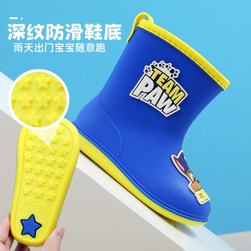 Ủng Đi Mưa Chống Trượt Chống Thấm Nước Họa Tiết Hoạt Hình Dễ Thương Cho Bé Mẫu Giáo