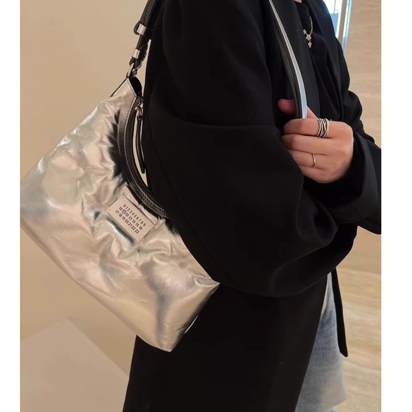 Túi Đeo Vai Hình Đám Mây Màu Bạc mini Phong Cách Hàn Quốc Thời Trang Mới 2023 Cho Nữ