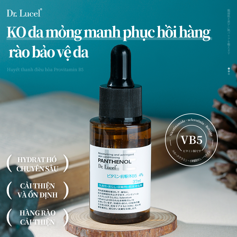 Dr.Lucel Provitamin B5 Serum Dưỡng ẩm lâu dài Vitamin B5 4% sáng da mờ vết thâm Cải thiện tình trạng da 37ml