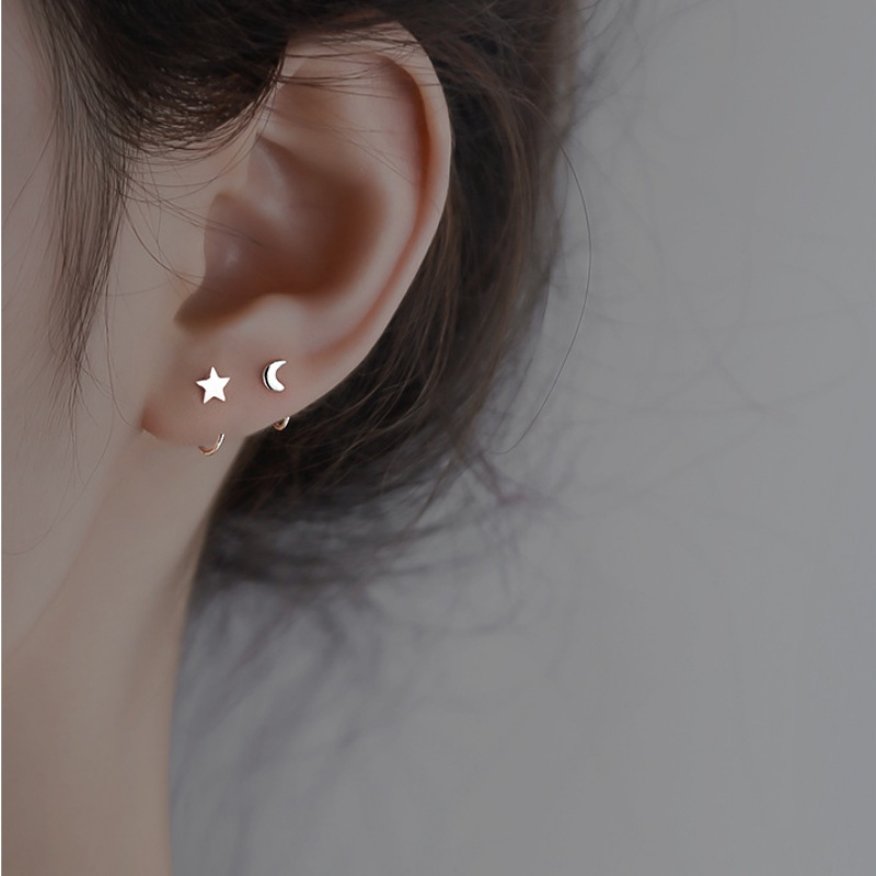 Khuyên Tai Bạc 925 Kiểu Dáng Đơn Giản Thời Trang Cho Nữ
