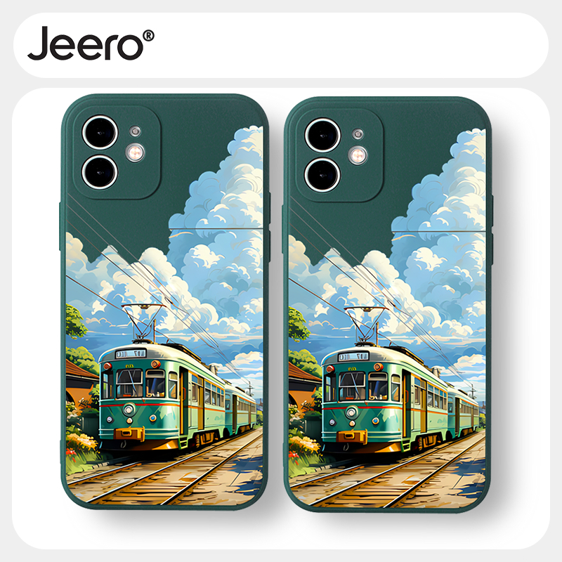 Ốp lưng JEERO mềm chống bẩn dễ thương đẹp độc lạ nam Cho iPhone 15 14 13 12 11 Pro Max SE 2020 X XR XS 8 7 ip 6S 6 Plus kute HFF3415