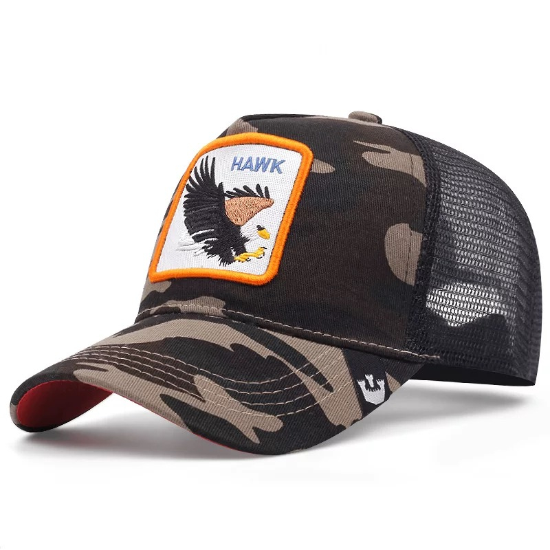 Mũ Lưỡi Trai Phối Lưới In Hình Gorilla King Kong trucker 5- panel