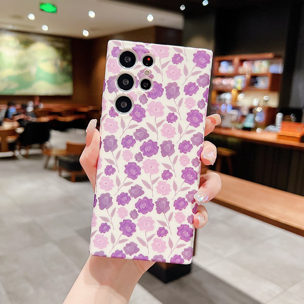Ốp Điện Thoại Silicon Mềm Họa Tiết Hoa Cho Samsung Galaxy S23 S22 Ultra S23 Plus