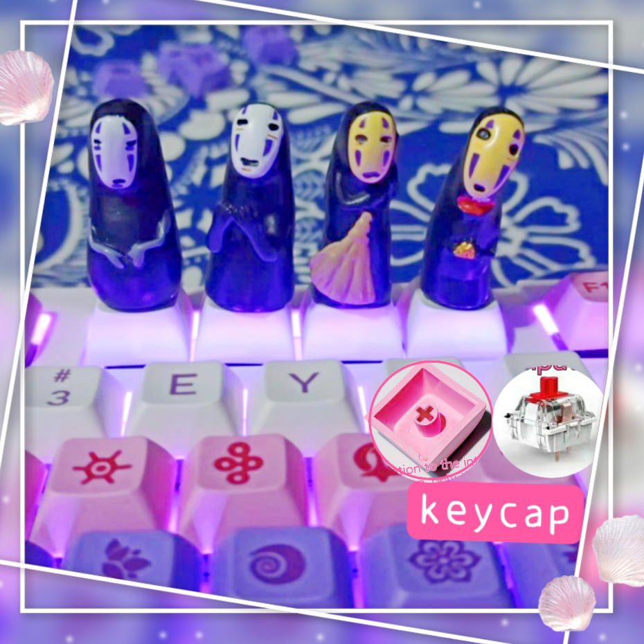 Nút Bàn Phím Handmade Hình Vô Diện Dễ Thương