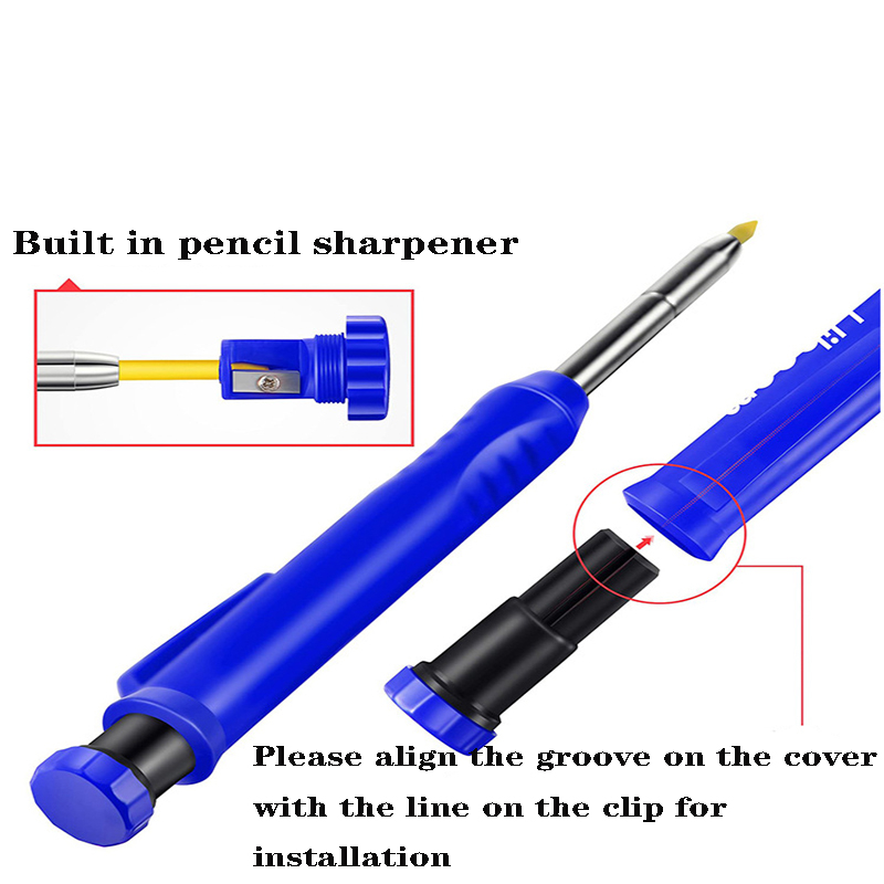 Bút Đánh Dấu Mực Graphite Đầu Dài Bằng Kim Loại Chuyên Dụng Làm Đồ Gỗ