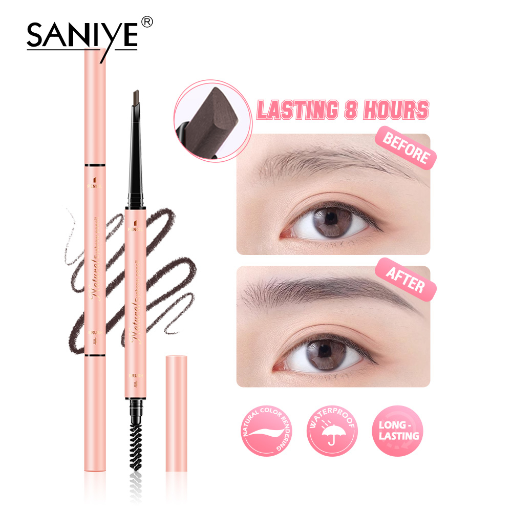 Bút Chì Kẻ Lông Mày Tự Nhiên Lâu Trôi 2 Trong 1 SANIYE M335
