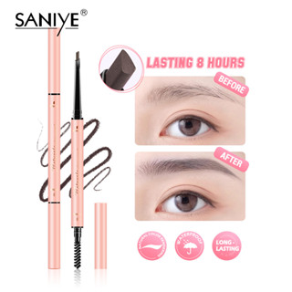  Bút Chì Kẻ Lông Mày Tự Nhiên Lâu Trôi 2 Trong 1 SANIYE M335 
