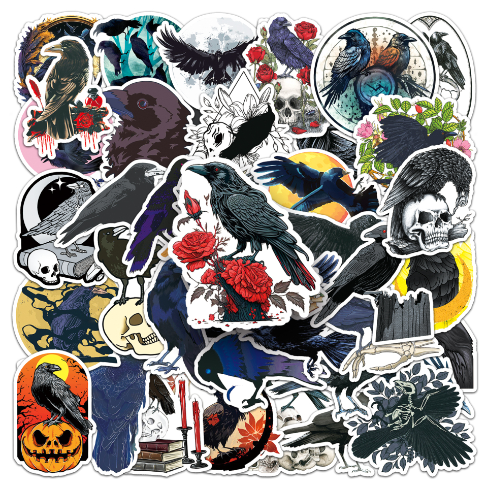 Bộ 50 Miếng Dán Trang Trí Kiểu Gothic Sáng Tạo ❉ Sticker Doodle Dán Trang Trí Điện Thoại / Laptop / Guitar DIY