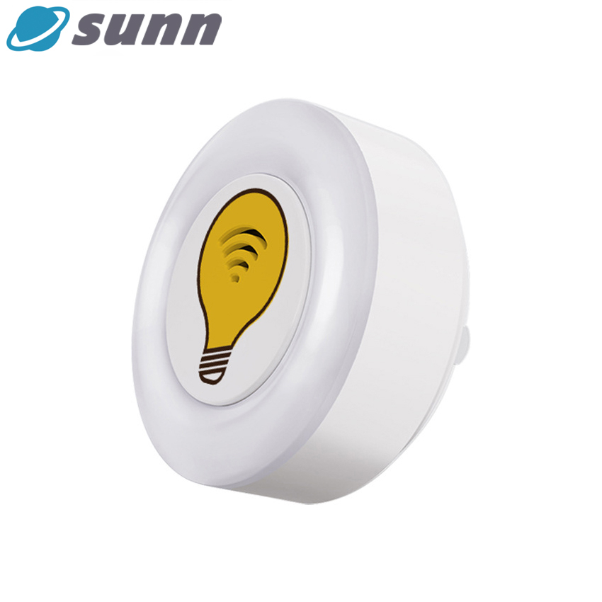 Đèn ngủ sunn mini điều khiển bằng giọng nói thông minh điều khiển bằng giọng nói đèn led 3 màu tự động chuyển đổi phòng trang trí