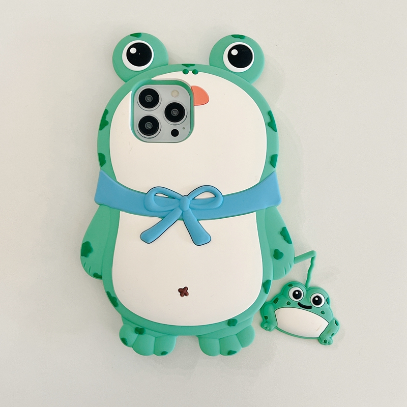 Dễ Thương Ốp Điện Thoại Silicon Mềm Hình Chú Ếch Hoạt Họa Đáng Yêu Cho iphone 11 12 pro max 13pro max 14 pro max