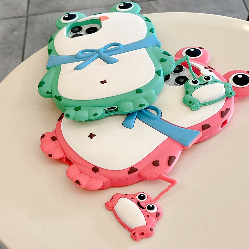 Dễ Thương Ốp Điện Thoại Silicon Mềm Hình Chú Ếch Hoạt Họa Đáng Yêu Cho iphone 11 12 pro max 13pro max 14 pro max