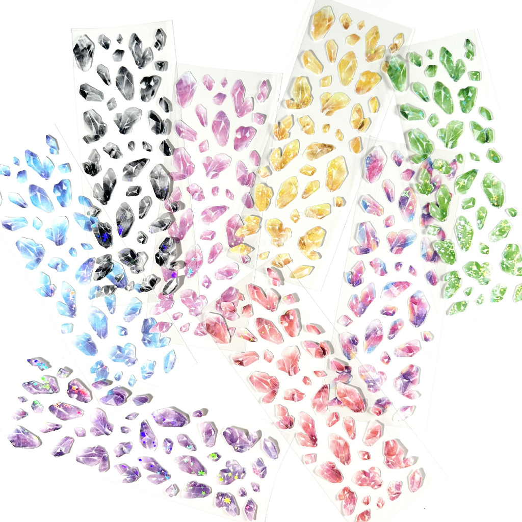 Giá trị cao laser crystal stickers girl handbook photo star card phone case diy trang trí cartoon sticker