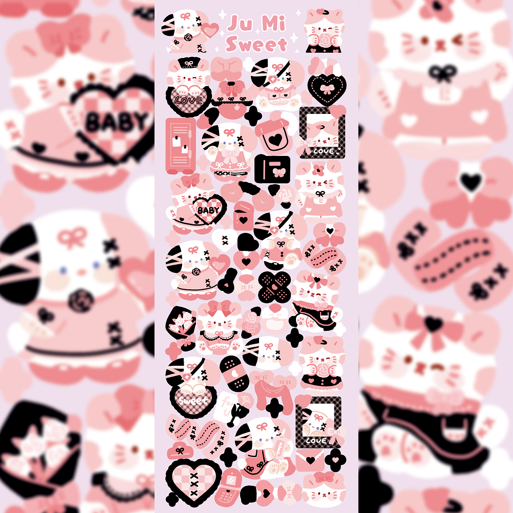 Kawaii dễ thương laser phim hoạt hình động vật dán tiệc cho bé gái sổ tay văn phòng phẩm ảnh ngôi sao thẻ điện thoại sổ lưu niệm tự làm nhãn dán trang trí