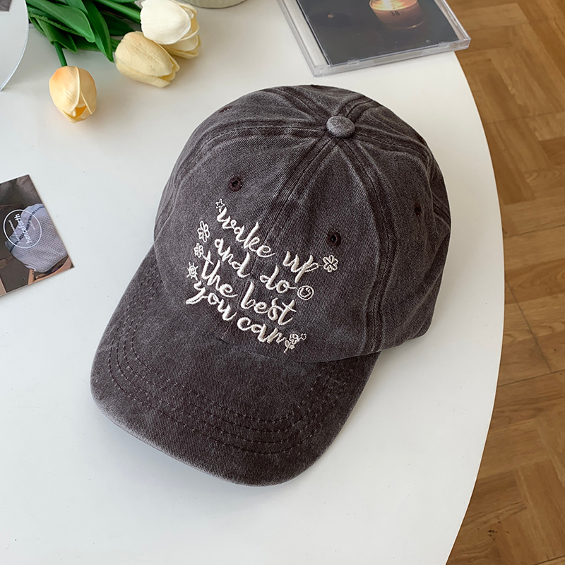 Mũ Lưỡi Trai Thêu Chữ Phong Cách Hàn Quốc Cá Tính