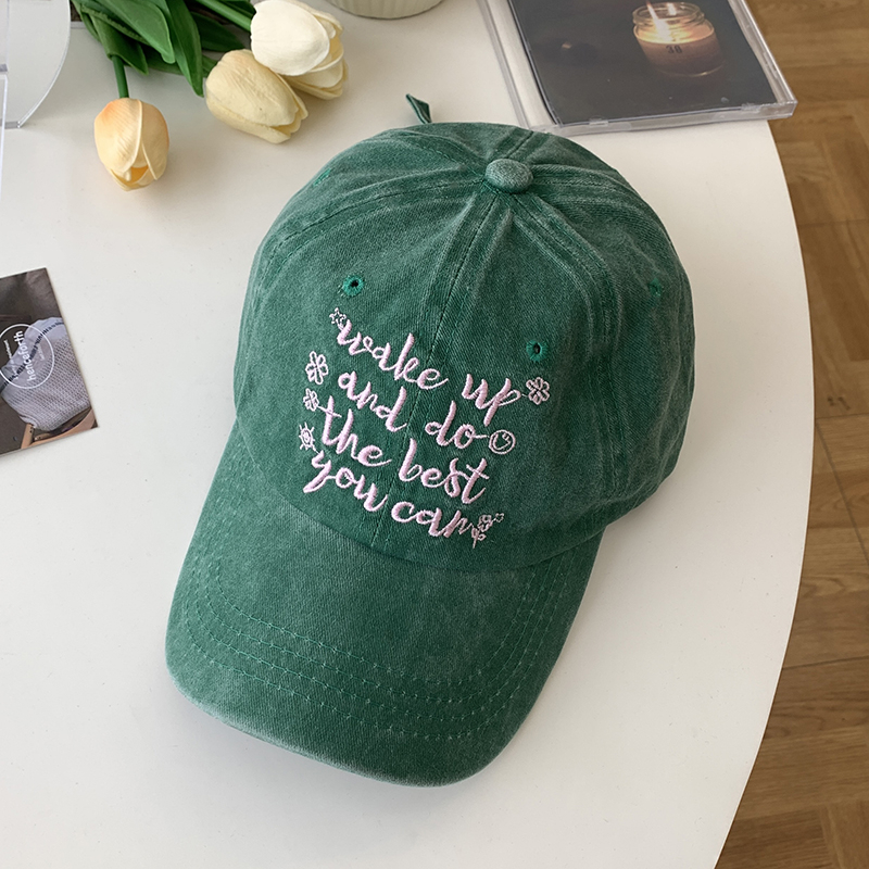 Mũ Lưỡi Trai Thêu Chữ Phong Cách Hàn Quốc Cá Tính