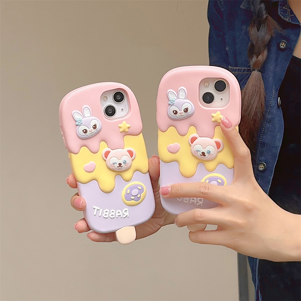 Ôp Điện Thoại Silicon Dẻo Họa Tiết Hoạt Hình 3d Dễ Thương Cho iphone 15 pro max 14 pro max 13 pro max 12 pro max Ốp