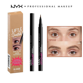 Bút chì kẻ mày dạng lỏng siêu mịn NYX bền chống thấm nước siêu mịn lông mày hoang dã lông mi chống mồ hôi Bút chì kẻ mày tự nhiên Bút chì kẻ mày chống nước lâu trôi