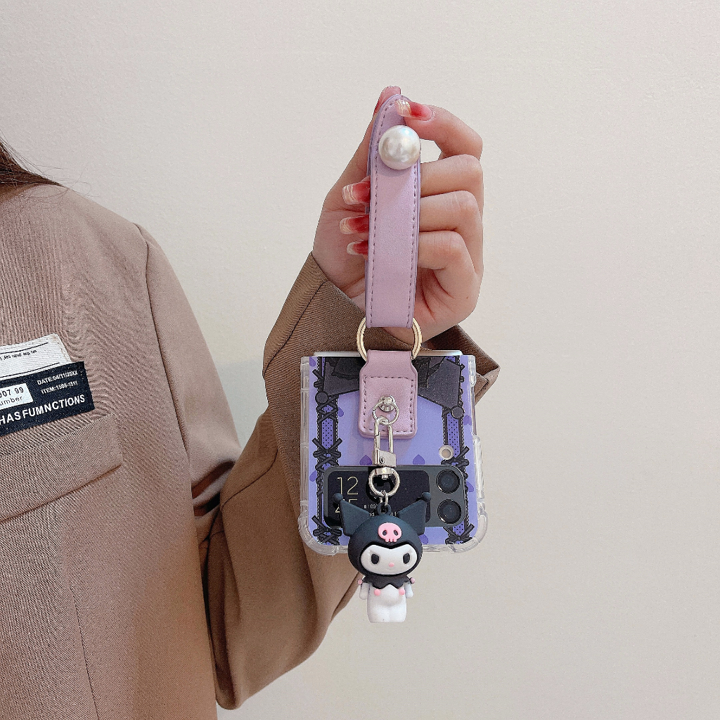 Ốp Điện Thoại Chống Sốc Có Dây Đeo Tay Cho Samsung Galaxy Z Flip 5 ZFlip 5 Z Flip5