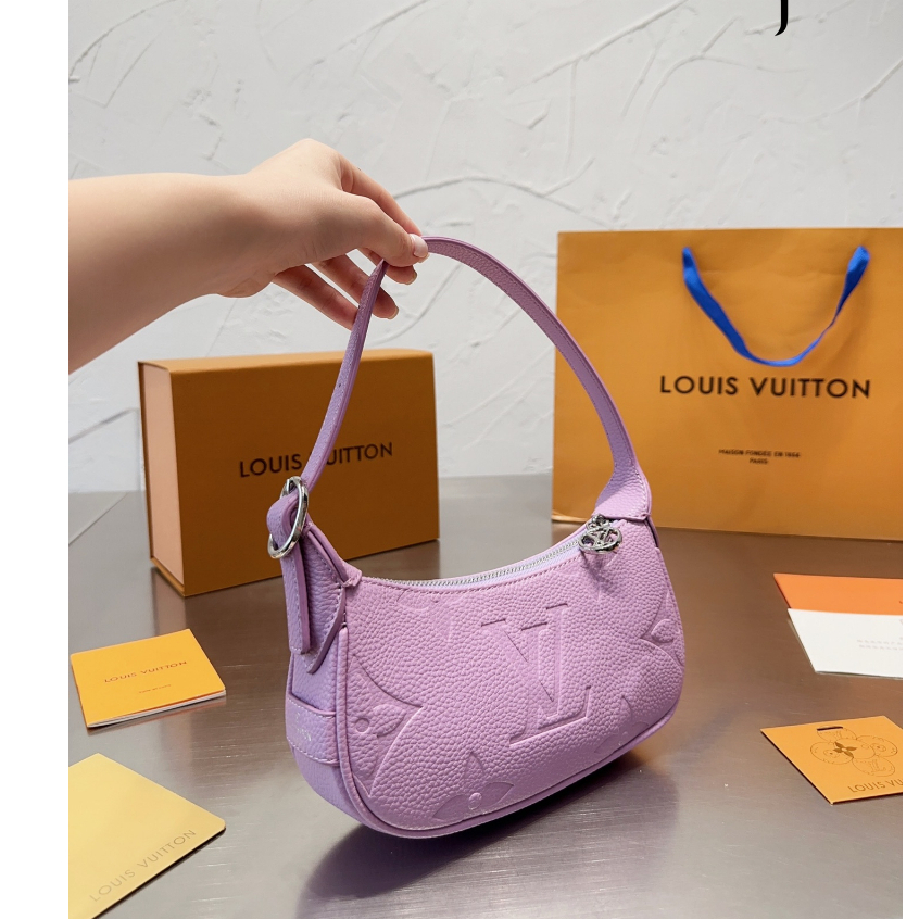 Hình ảnh thực tế 100% nguyên bản chính hãng louis vuitton lv túi đeo dưới cánh tay phong cách mới túi xách nữ thời trang