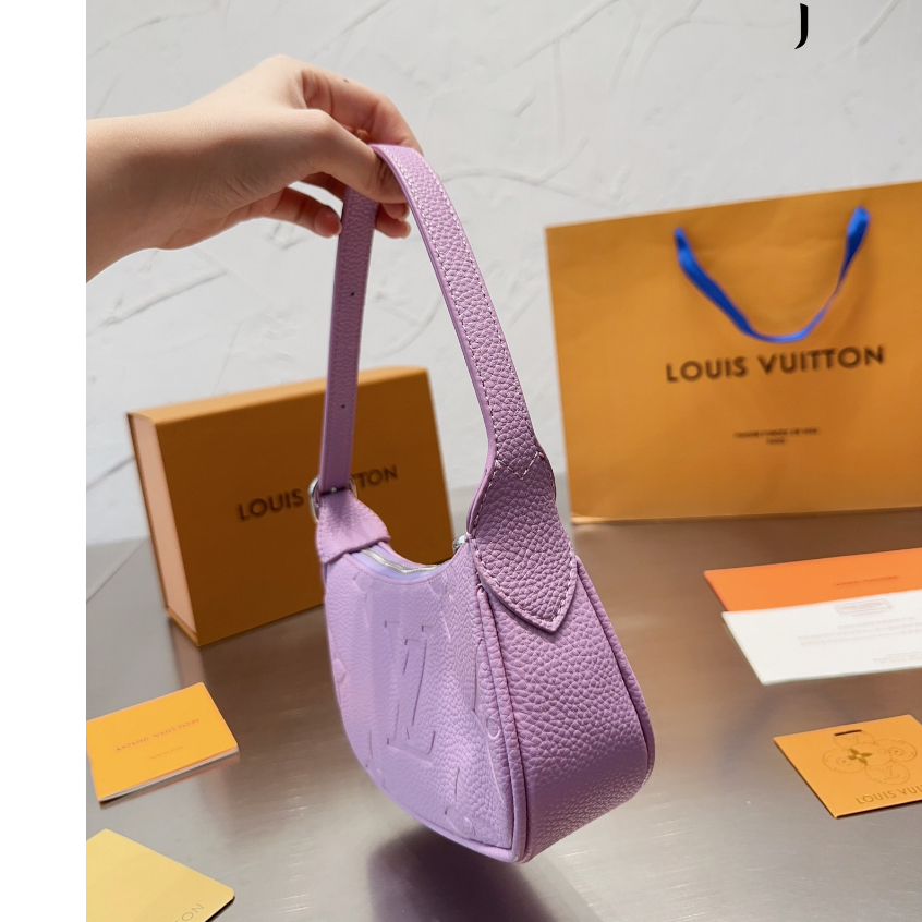 Hình ảnh thực tế 100% nguyên bản chính hãng louis vuitton lv túi đeo dưới cánh tay phong cách mới túi xách nữ thời trang