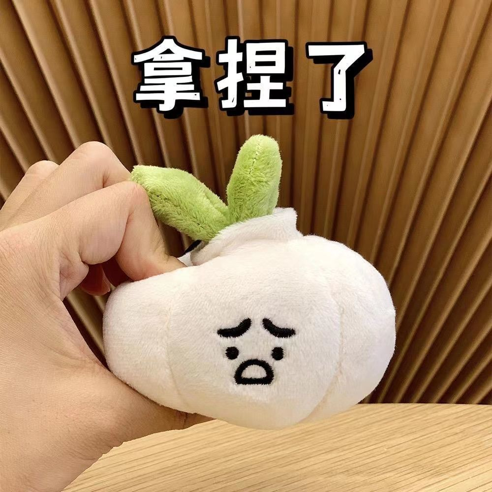 Móc Khóa Hình Quả Tỏi Dễ Thương