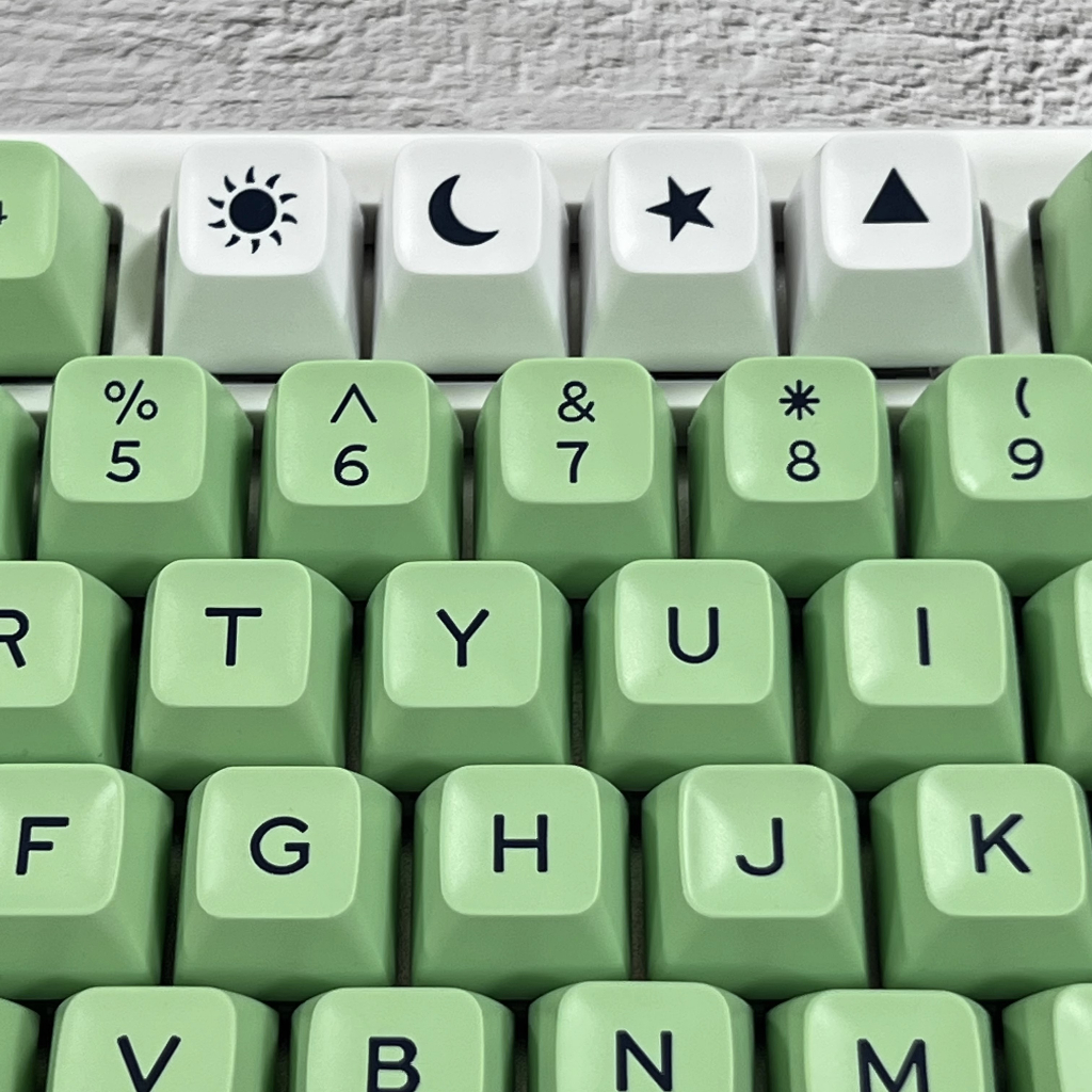 Mint keycaps SA profile  doubleshot ABS keycap 61/64/68/84/87/96/980/104/108
