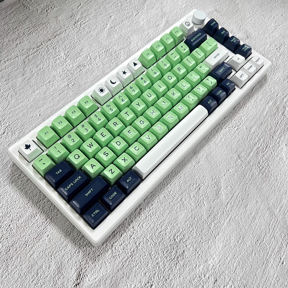 Mint keycaps SA profile  doubleshot ABS keycap 61/64/68/84/87/96/980/104/108