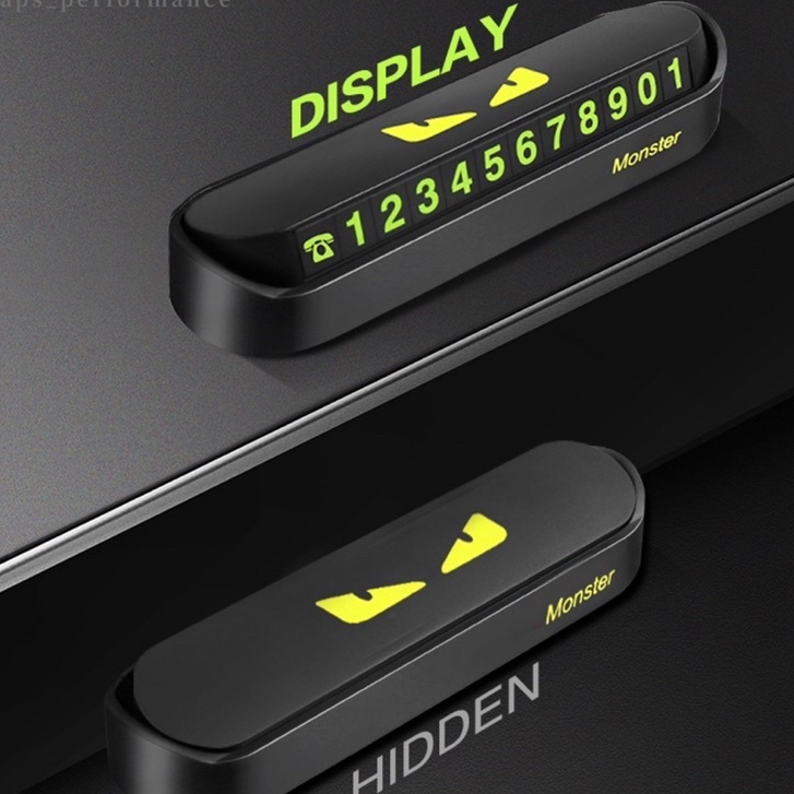 Bảng Số Điện Thoại Đỗ Xe Tạm Thời Hình Quái Vật Hoạt Hình