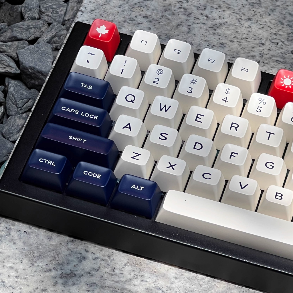 Navy keycaps  SA profile doubleshot ABS keycap 61/64/68/84/87/96/980/104/108