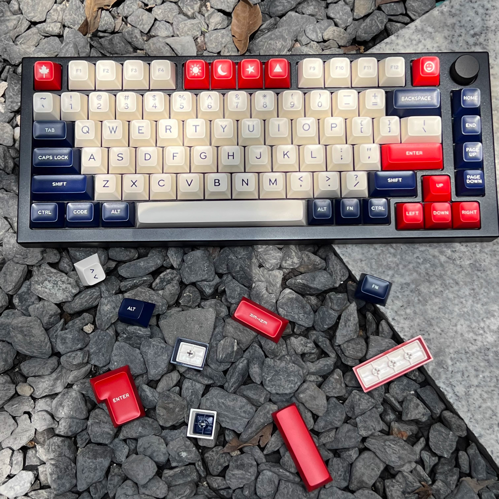 Navy keycaps  SA profile doubleshot ABS keycap 61/64/68/84/87/96/980/104/108