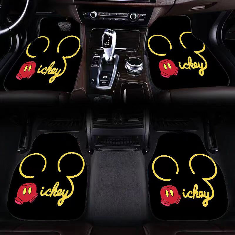 Thảm Lót Sàn Xe Hơi Chống Trượt Họa Tiết Hoạt Hình Dễ Thương