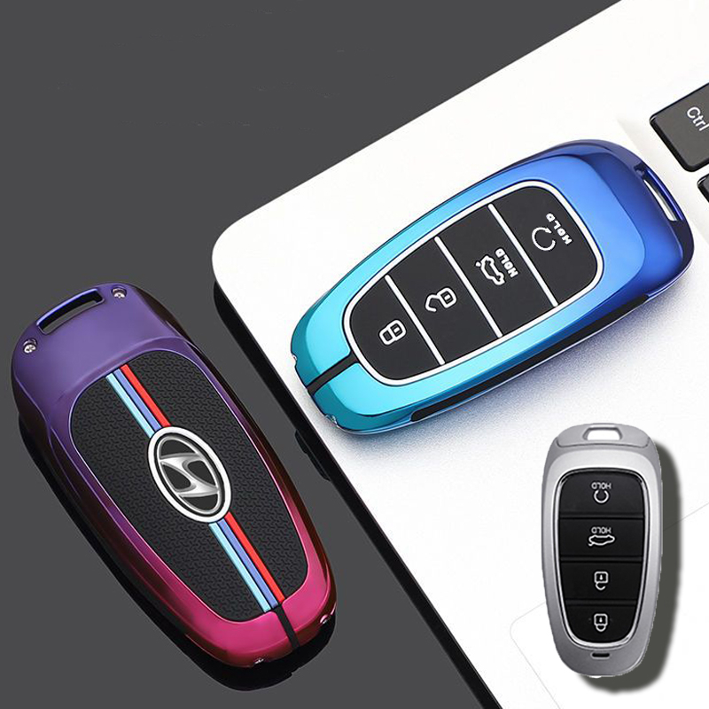 Vỏ Bọc Chìa Khóa 4 Nút Cho SantaFe 2023, 2022, 2021 & Tucson 2023 2022