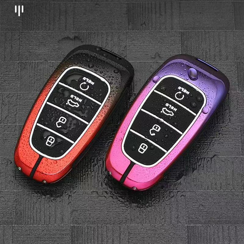 Vỏ Bọc Chìa Khóa 4 Nút Cho SantaFe 2023, 2022, 2021 & Tucson 2023 2022