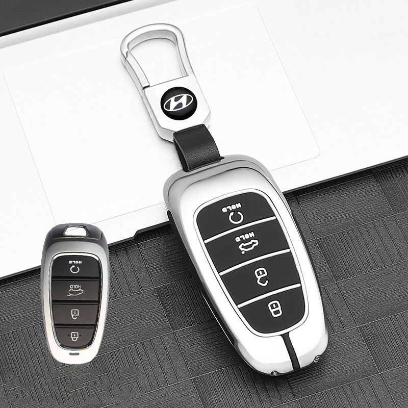 Vỏ Bọc Chìa Khóa 4 Nút Cho SantaFe 2023, 2022, 2021 & Tucson 2023 2022
