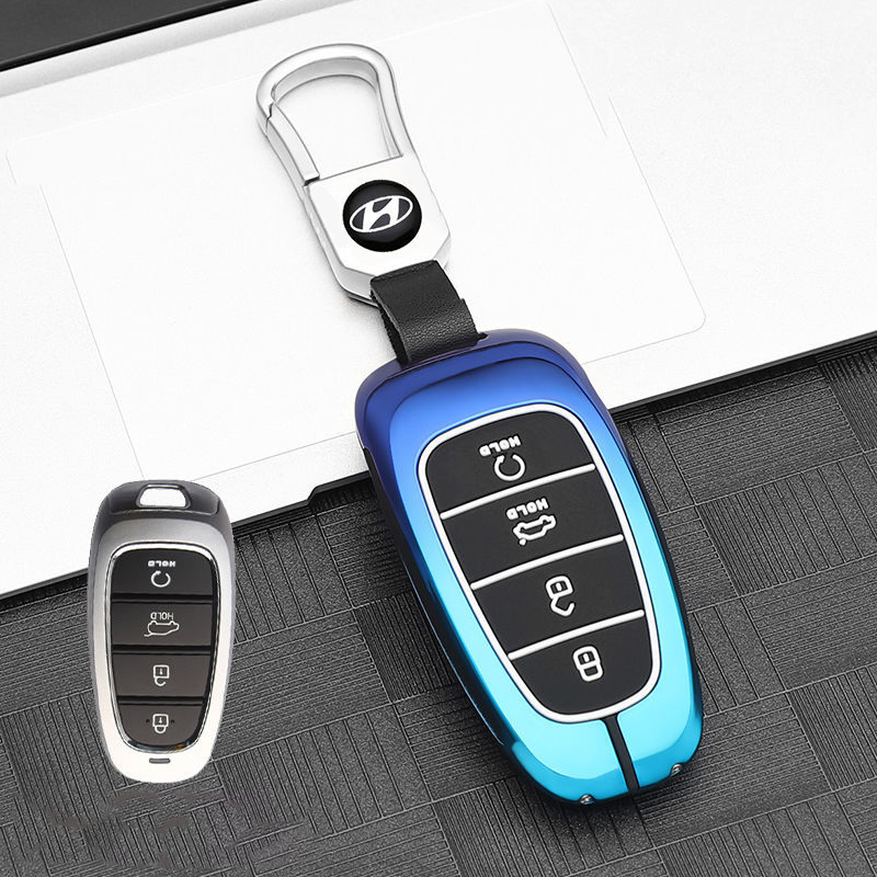 Vỏ Bọc Chìa Khóa 4 Nút Cho SantaFe 2023, 2022, 2021 & Tucson 2023 2022