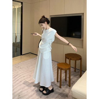 Set áo sát nách và chân váy lưng thun thời trang nữ tính