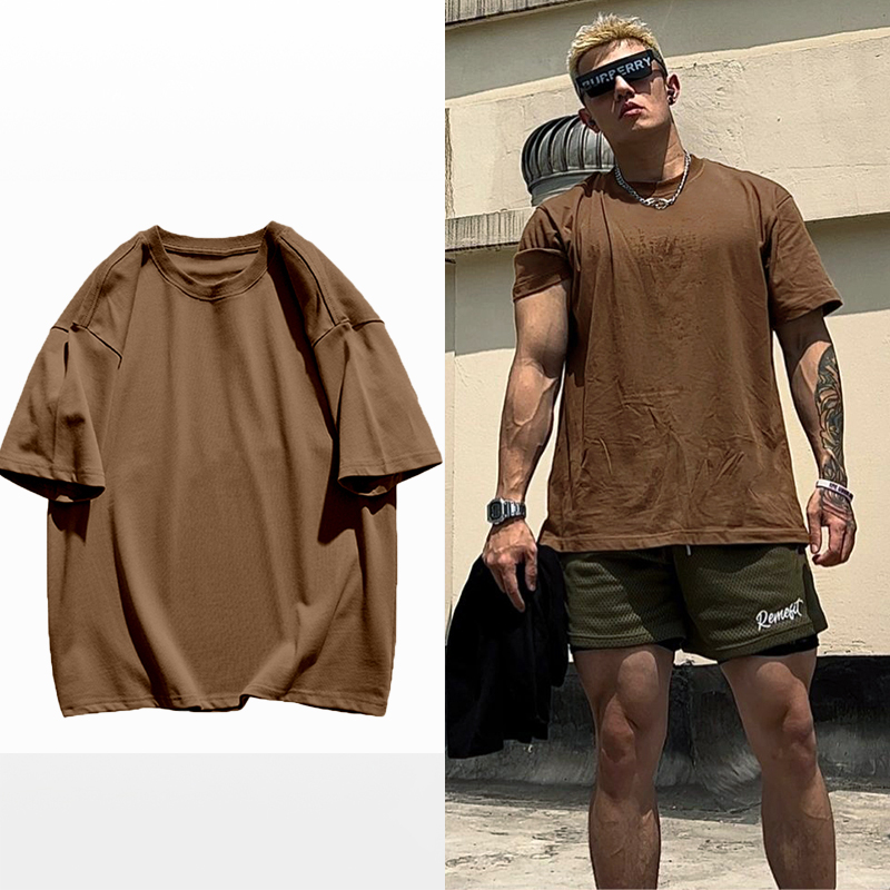 Áo Thun 100% cotton Tay Ngắn Cổ Cao Màu Trơn Phong Cách Hàn Quốc Thời Trang Xuân Hè Hàng Mới 2023