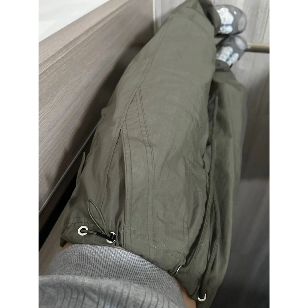 Xiaozhainv Quần Dài Eo Cao Dáng Rộng Màu Xanh Quân Đội Phối Dây Rút Thời Trang Mùa Hè Cho Nữ