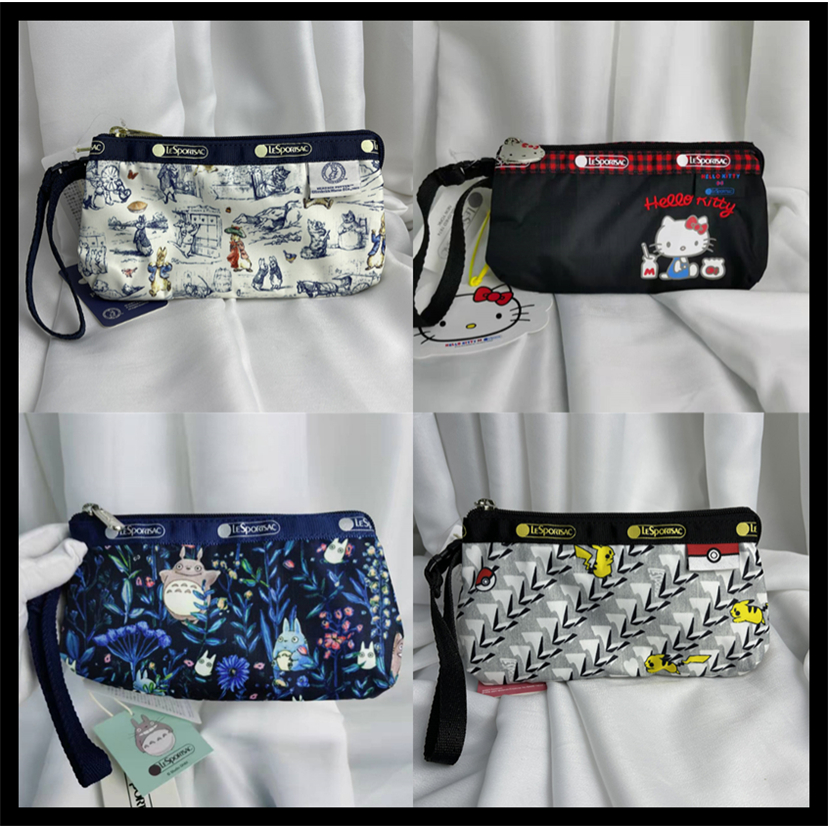 Lesportsac Túi Đựng Điện Thoại Di Động Đa Năng Chống Thấm Nước Có Dây Đeo Dạng Cong Họa Tiết Hoạt Hình Cho Nữ 8105