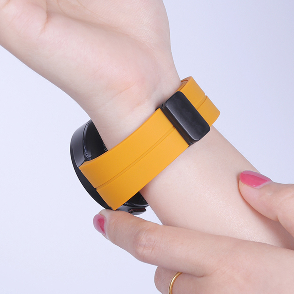 Dây Đeo Thay Thế Chất Liệu Silicone Màu Trơn Cho OPPO Band 2