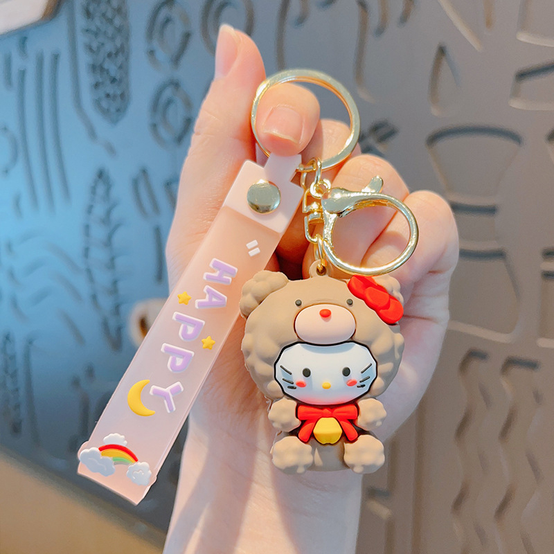 Móc Khóa Hình Cừu Hoạt Hình Tai To Dễ Thương